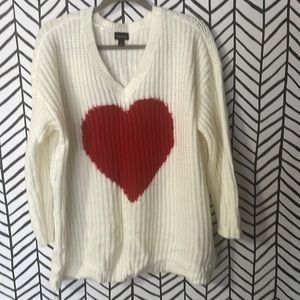 Torrid Heart sweater Sz 1